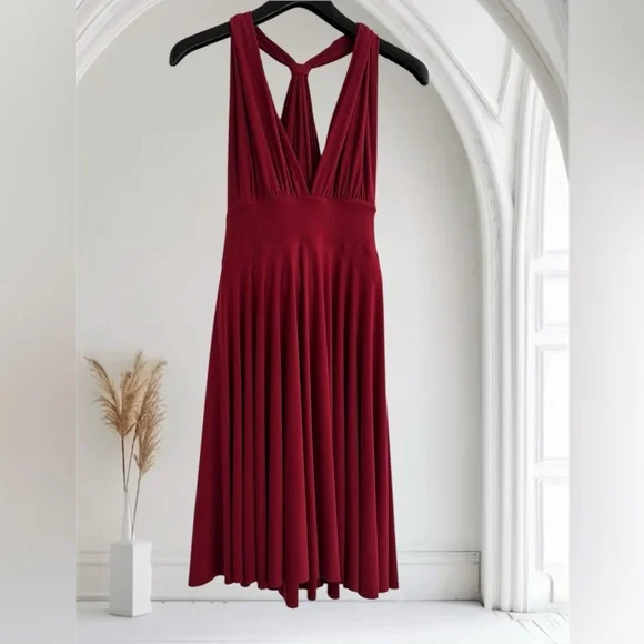 WHBM Genius Convertible Fit & Flare Dress - Picture 2 of 13